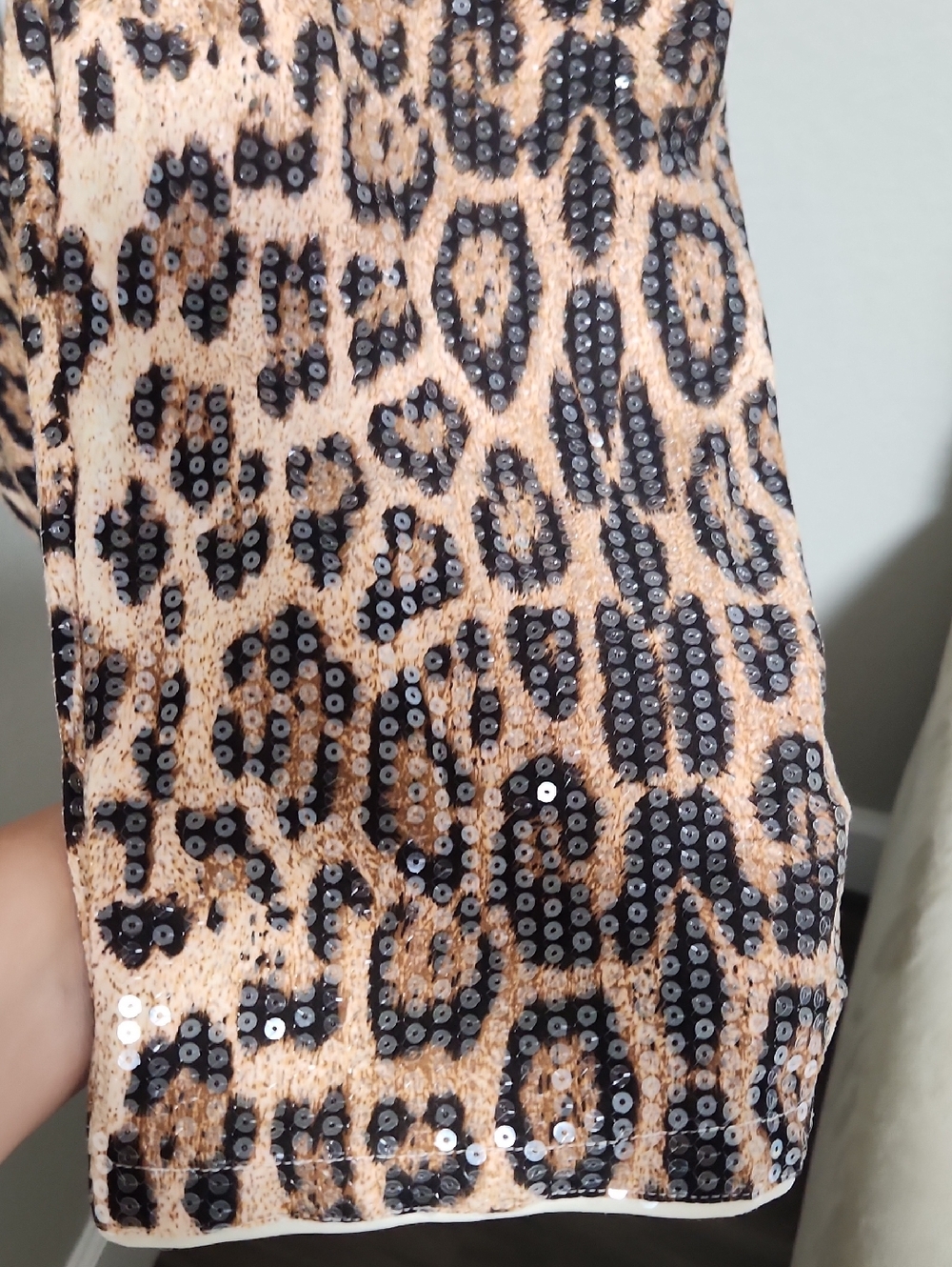 Musera (Shein) Leopard Print Sequined Pants - Picture 7 of 7